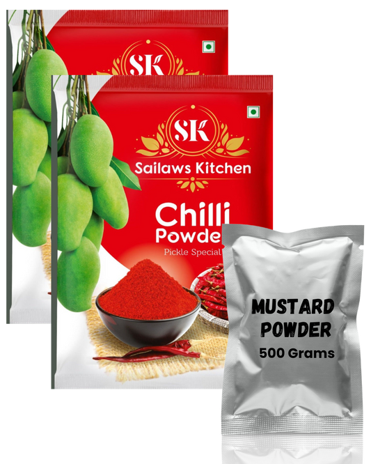 Red Chilli Powder with Mustard Powder | మిరపపొడి + ఆవపిండి తో